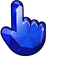 Sapphire Blue pointer cursor