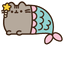 Mermaid Pusheen pointer cursor