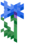 Blue Dye Cornflower pointer cursor