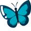 Minimal Butterfly pointer cursor