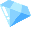Blue Diamond Minimal pointer cursor