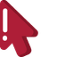 Red Lollipop Minimal default cursor