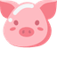 Pink Pig Minimal pointer cursor