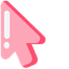 Stylish Pink Minimal default cursor