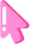 Pink Minimal default cursor