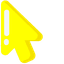 Yellow Minimal default cursor