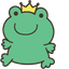 Mint Frog pointer cursor