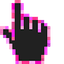 Lipstick Pink pointer cursor