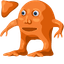 Custom Cute Orange Mouse default cursor