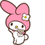 My Melody and Flowers pointer cursor