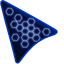 Custom Cursor - Neon Blue on Dark Blue default cursor