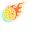 Neon Cute Glow Two pointer cursor