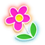 Neon Flower Duck default cursor