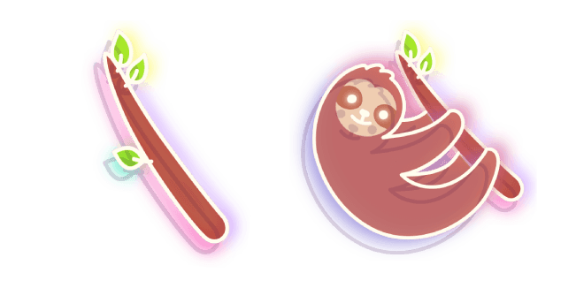 Neon Sloth and Branch