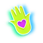 Neon Yoga Peace default cursor
