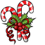 Candy Cane pointer cursor