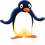 Terrified Pingu pointer cursor