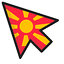 North Macedonia Flag default cursor