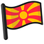 North Macedonia Flag pointer cursor