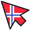 Norway Flag default cursor