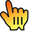 Orange Juice Citrus pointer cursor