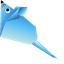 Origami Blue Pink Mouse default cursor