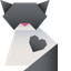 Origami Cat and Fish pointer cursor