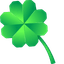 Origami Clover and Heart default cursor