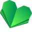 Origami Clover and Heart pointer cursor
