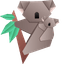 Origami Koala pointer cursor