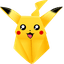 Origami Pikachu pointer cursor
