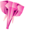Origami Pink Elephant pointer cursor