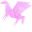 Origami Pink Mouse pointer cursor