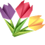 Origami Tulip pointer cursor