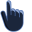 Oxford Blue pointer cursor