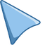 Pale Blue default cursor