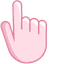 Pale Pink pointer cursor