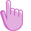 Pale Plum pointer cursor
