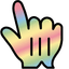 Sweet Rainbow pointer cursor