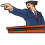 Ace Attorney Memes pointer cursor