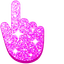 Pink Glitter pointer cursor