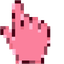Pink Leaf pointer cursor