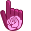 Pink Admiration Roses pointer cursor