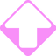 Pink Square pointer cursor