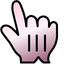 Pink Tourmaline pointer cursor