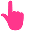 Sparkling Pink pointer cursor