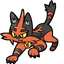 Litten and Torracat pointer cursor