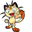 Meowth and Persian default cursor