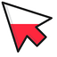 Poland Flag default cursor