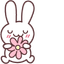 Powder and Flower pointer cursor
